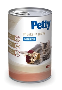 Petty s kousky ryb 415g